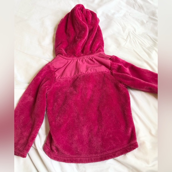 1989 Place Girls Size 2 Fuzzy Hot Pink Zipper Hoodie Cozy - Picture 4 of 4